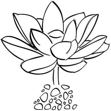Lotus die uit de modder rijst.