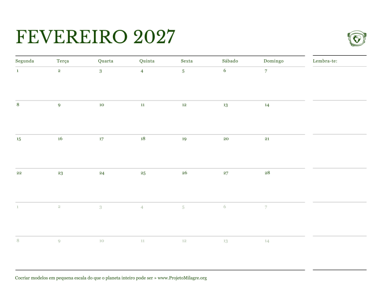 Page 05 Interior Calendar - February PT