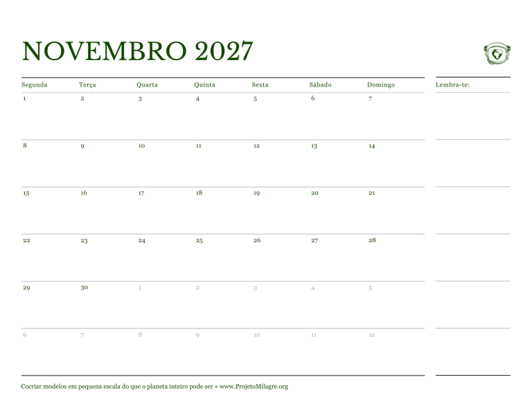 Page 23 — Interior Calendar - November PT
