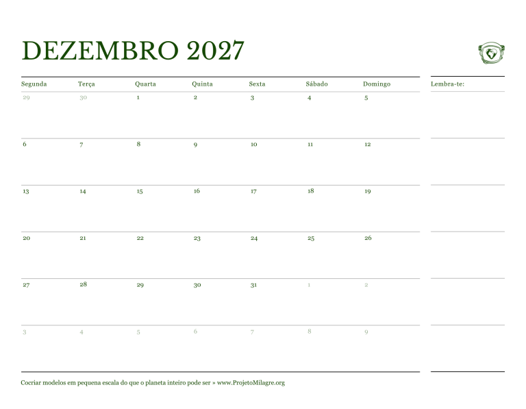 Page 25 — Interior Calendar - December PT